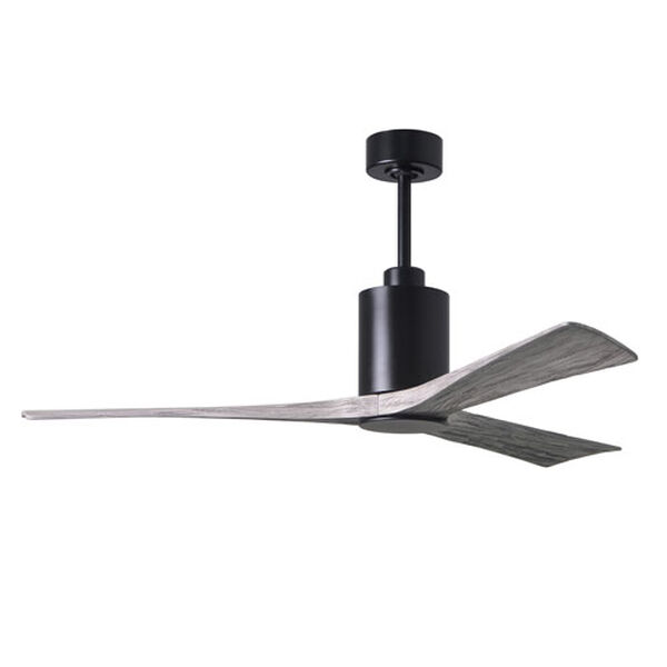 Patricia-3 Matte Black and Barnwood 60-Inch Three Blade LED Ceiling Fan, image 3