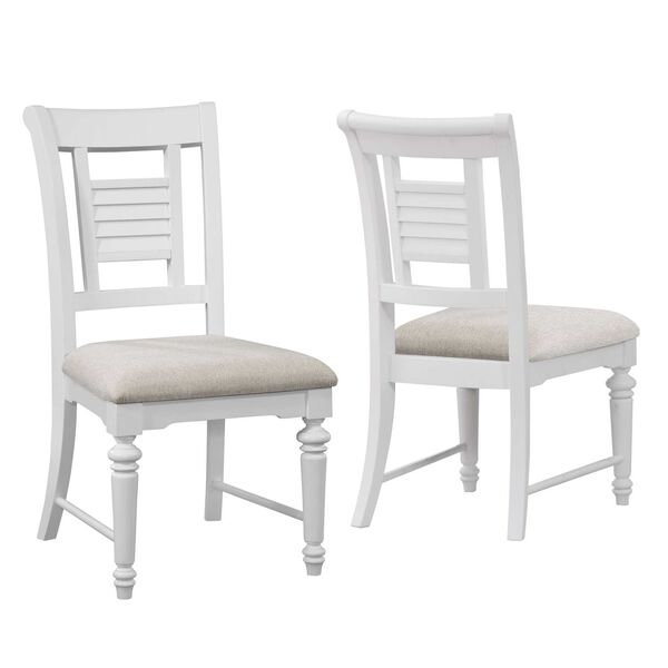 Eggshell White Cottage Traditions Dining Side Chair, Set of Two, image 1