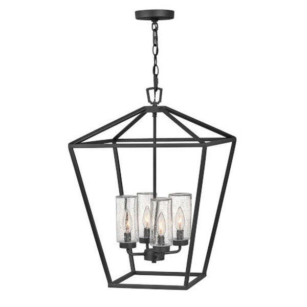 Alford Place Museum Black Four-Light LED Outdoor Pendant, image 2