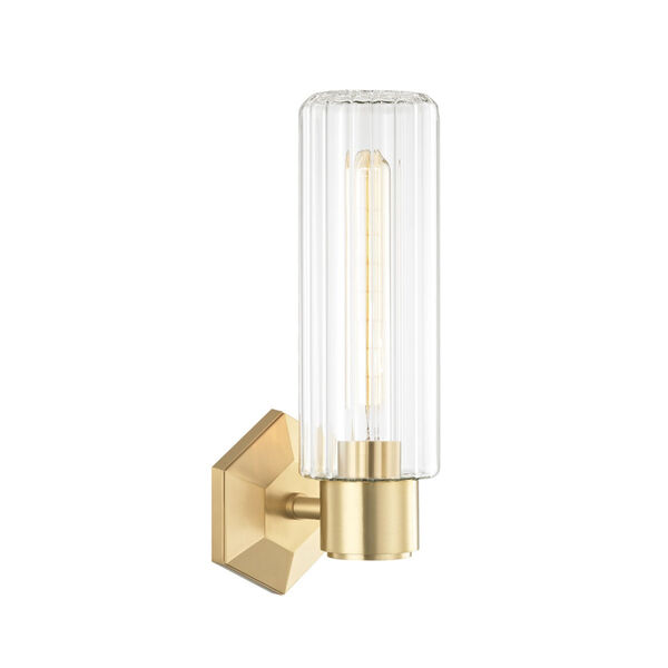 Roebling Aged Brass One-Light Wall Sconce, image 1