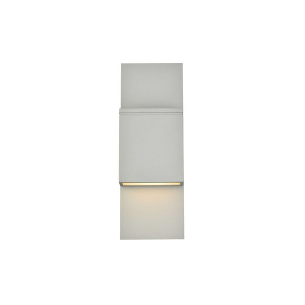 Raine Silver 130 Lumens 12-Light LED Outdoor Wall Sconce, image 1
