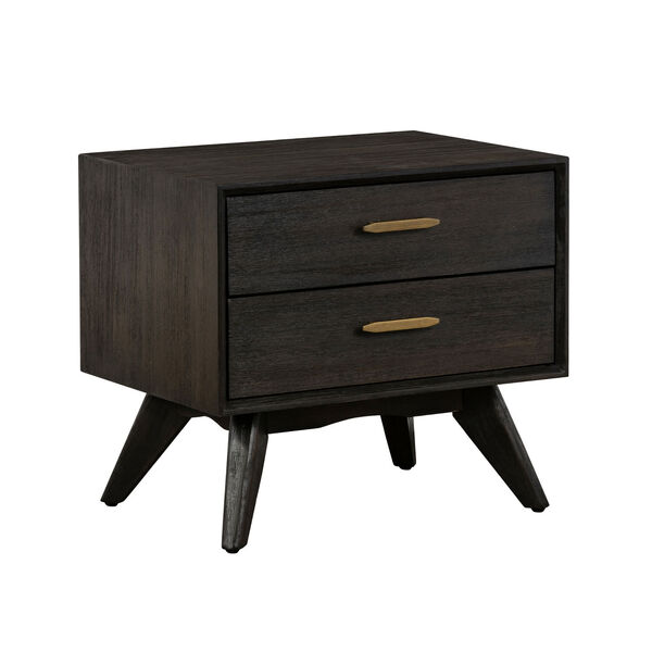 Baly Brushed Brown Gray Nightstand, image 2
