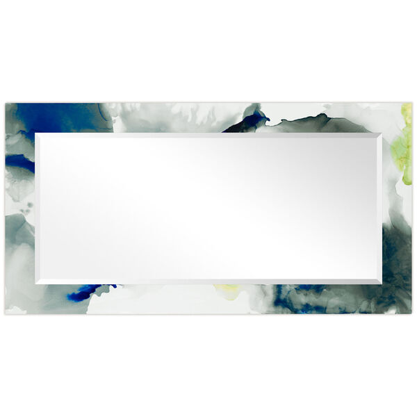 Ephemeral Blue 54 x 28-Inch Rectangular Beveled Wall Mirror, image 3