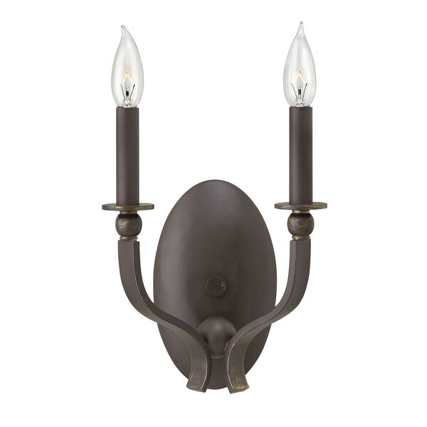 Ruthorford Oil Rubbed Bronze Two-Light Sconce, image 1
