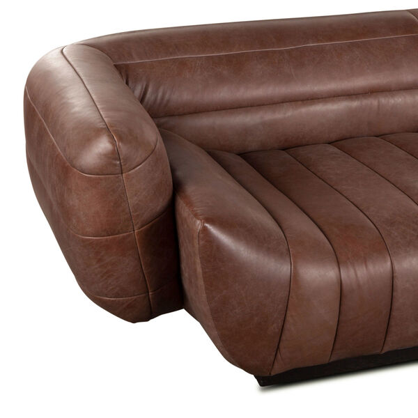Portlando Brown Leather Sofa, image 3