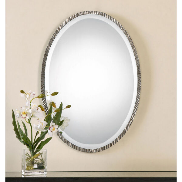 Annadel Polished Nickel Wall Mirror, image 1