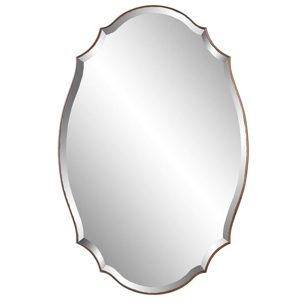 Evelyn Gold and Silver Oval Wall Mirror, image 2