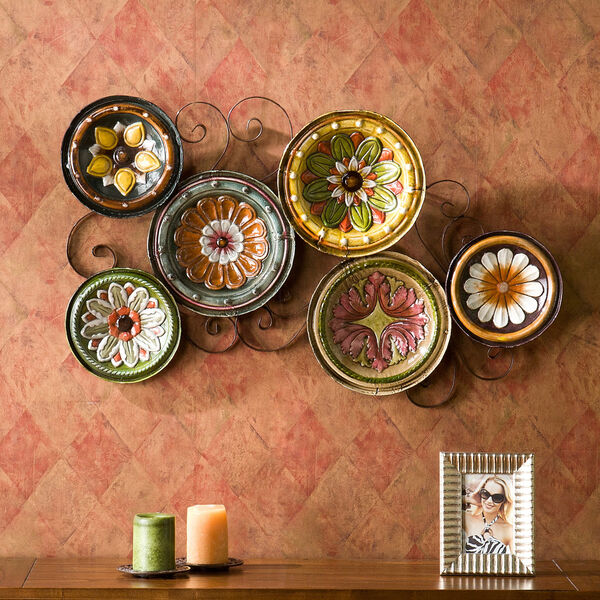 Multicolor Scattered Italian Plates Wall Art, image 1