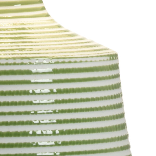 Beehive Green and White One-Light Table Lamp, image 4