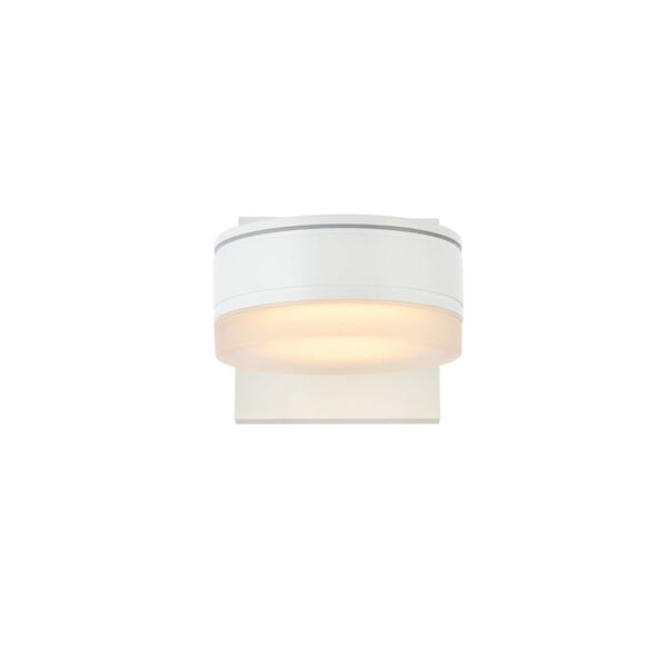 Raine White Eight-Light LED Outdoor Wall Sconce, image 1