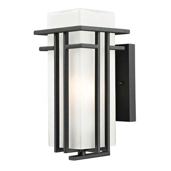 Abbey Black Outdoor Wall Light, image 1