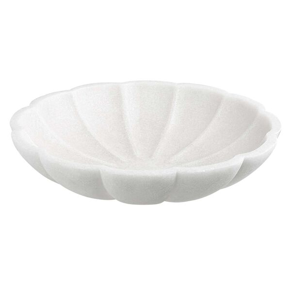 Petal Ivory Ricestone Decorative Bowl, image 1