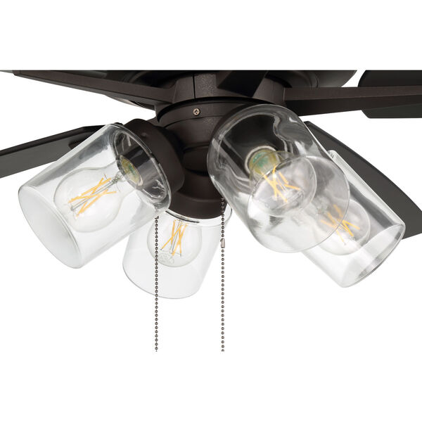 Super Pro Espresso 60-Inch LED Ceiling Fan with Clear Glass, image 5