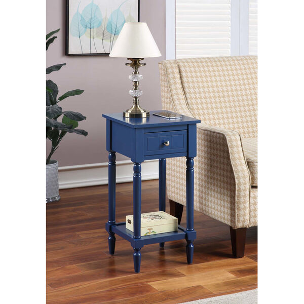 French Country Cobalt Blue 28-Inch Khloe Accent Table, image 2