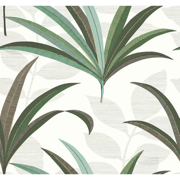 Antonina Vella Deco Off White El Morocco Palm Wallpaper, image 1