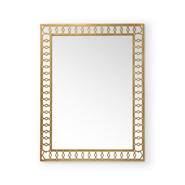Shayla Copas Antique Gold Leaf Wall Mirror, image 1