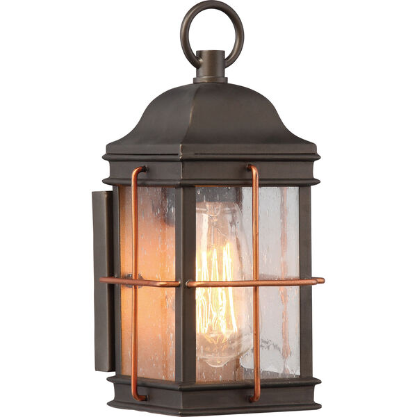 Howell Bronze with Copper Accents Small One-Light Outdoor Wall Light, image 1