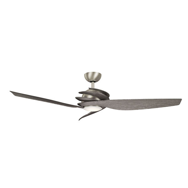 Spyra Textured Brushed Nickel 62-Inch Energy Star LED Ceiling Fan, image 1