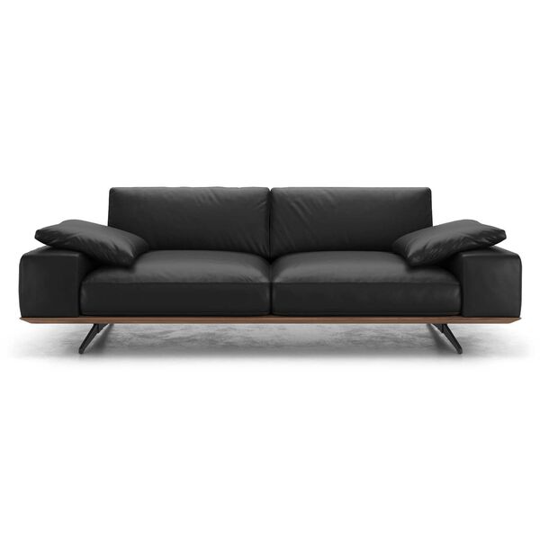 Blackwell Jet Black Leather Sofa, image 1