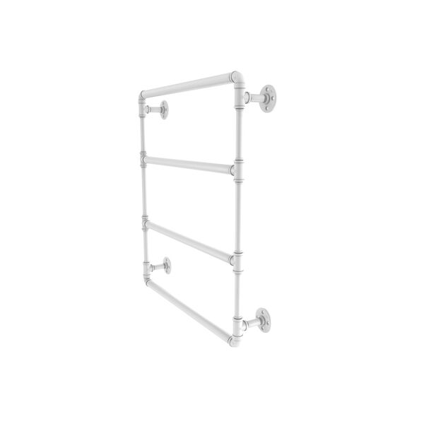 Pipeline Matte White 30-Inch Wall Mounted Ladder Towel Bar, image 1
