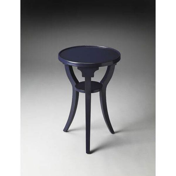 Dalton Blue Round Side Table, image 1