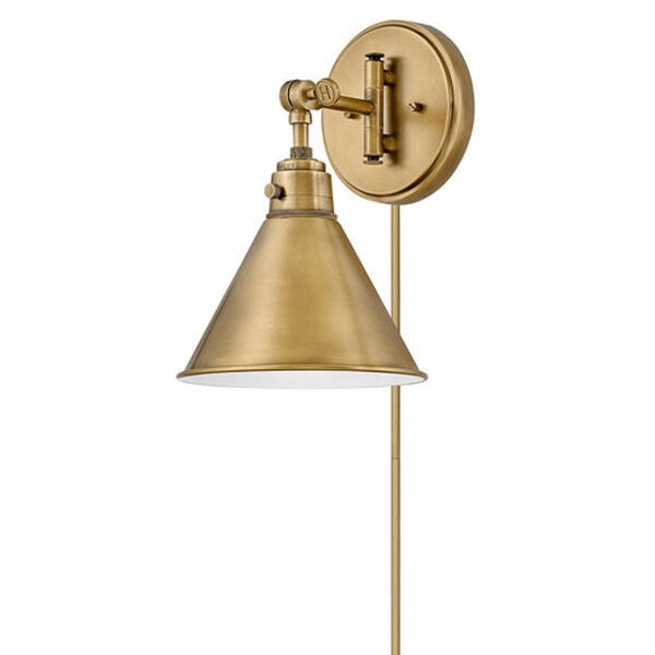 Arti Heritage Brass Plug-In 12-Inch One-Light Wall Sconce, image 3