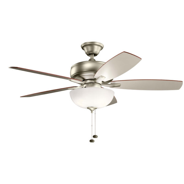 Terra Select Brushed Nickel 52-Inch Three-Light LED Ceiling Fan, image 1