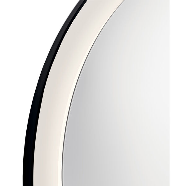 Ryame Matte Black 31-Inch LED Lighted Mirror, image 3