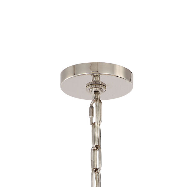 Paxton Six-Light Polished Nickel Chandelier, image 4