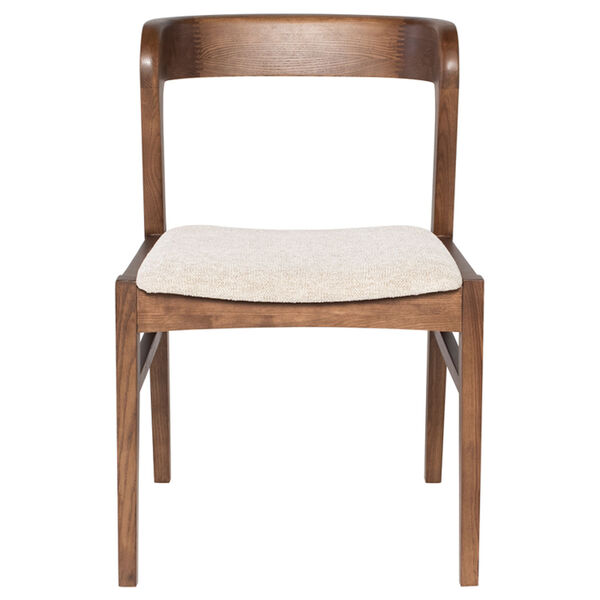 Bjorn Walnut and Shell White Dining Chair, image 2