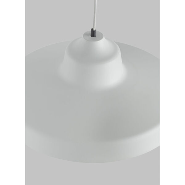 Zevo White One-Light 18-Inch Pendant, image 4