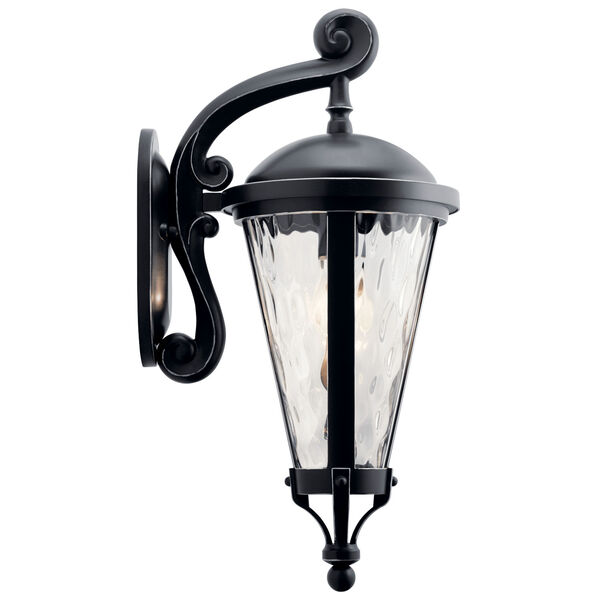 Cresleigh Black with Silver Nine-Inch One-Light Outdoor Wall Sconce, image 3