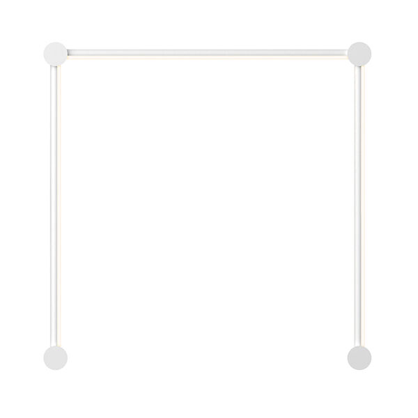 Purolinear 360 Satin White 25-Inch Three-Light Single N LED Wall Bar, image 1