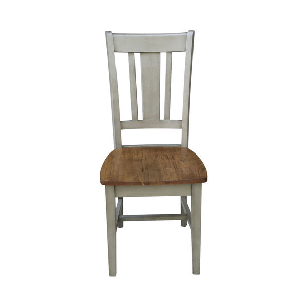 San Remo Hickory and Stone Splatback Chair, image 4