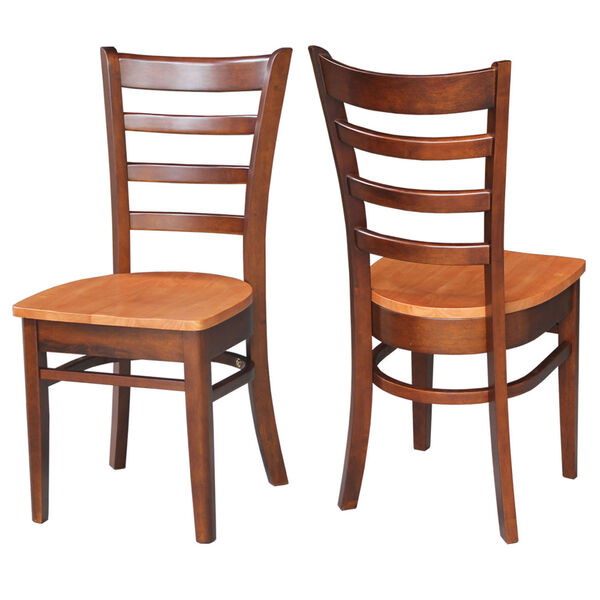 Cinnamon and Espresso Emily Side Chair, Set of 2, image 2