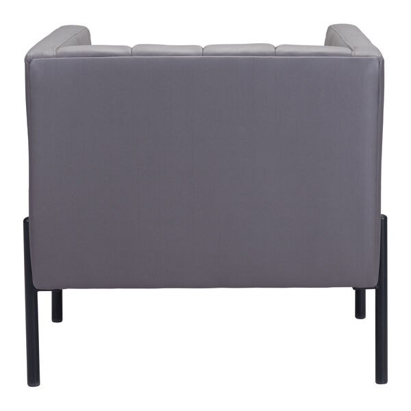 Jess Gray and Black Accent Chair, image 5