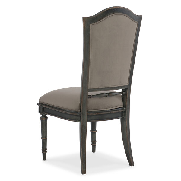 Arabella Charcoal Upholstered Back Side Chair, image 2