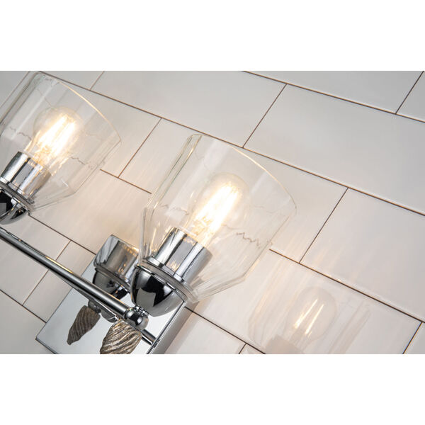 Fun Finial Polished Chrome Two-Light Wall Sconce, image 3
