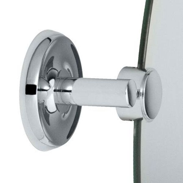 Designer II Chrome Tilting Oval Mirror, image 2