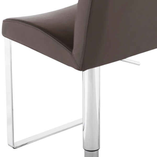 Matteo Brown and Silver Adjustable Stool, image 4