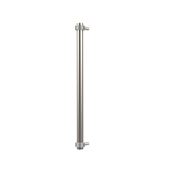 Allied Brass 402G-RP-SN 18 Inch Refrigerator Pull with Groovy Accents Satin Nickel 