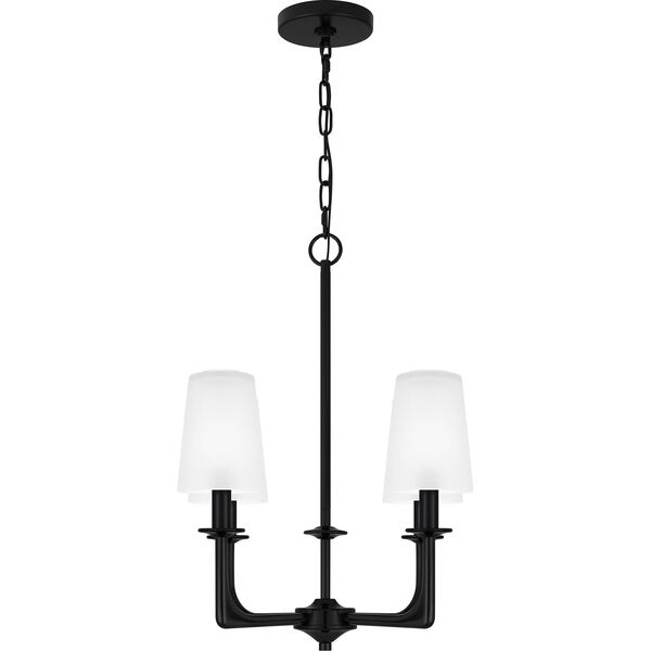 Hough Mystic Black and White Four-Light Chandelier, image 5