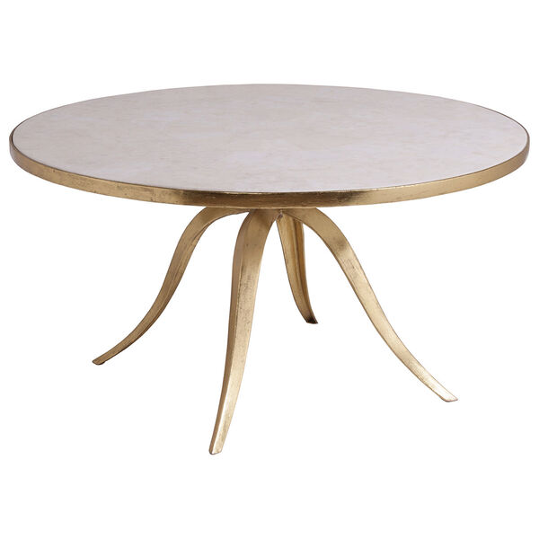 Signature Designs Renaissance Crystal Stone Round Cocktail Table, image 1