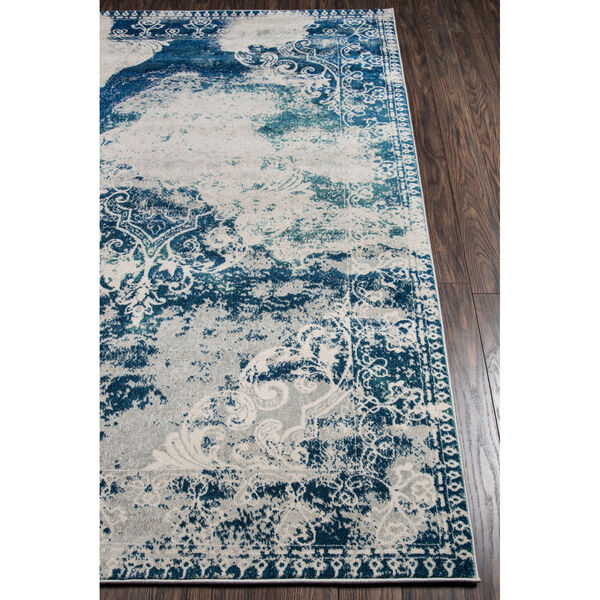 Loft Abstract Blue Rectangular: 5 Ft. 3 In. x 7 Ft. 6 In. Rug, image 3