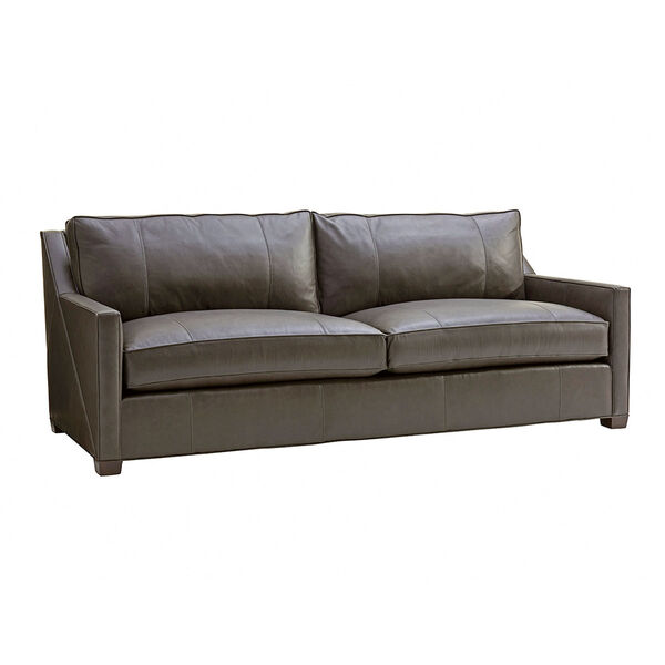Zavala Gray Wright Leather Sofa, image 1