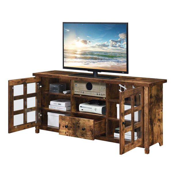 65-Inch One Drawer TV Stand with Storage Cabinet and Shelve, image 5
