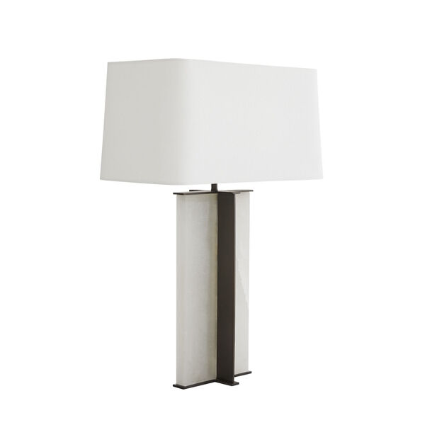 Lyon Bronze and White One-Light Table Lamp, image 3