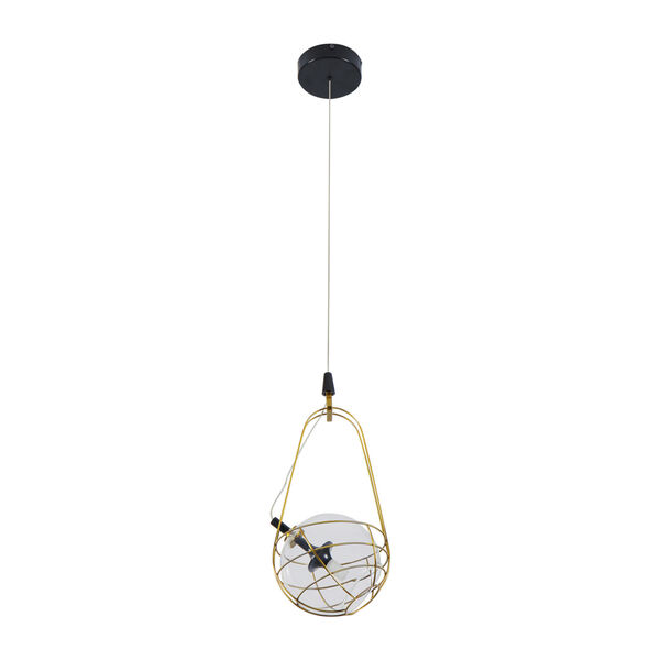 Firenze Oil Rubbed Bronze and Antique Brass LED Mini Pendant, image 6