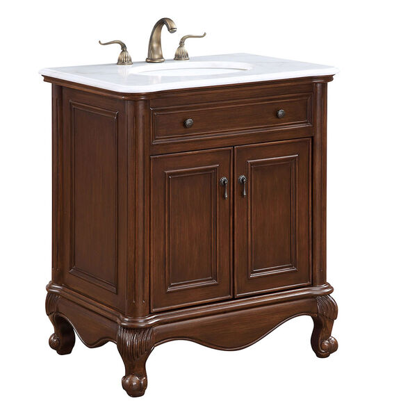 Luxe Teak 30-Inch Vanity Sink Set, image 2