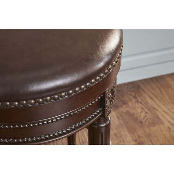 Chapman Distressed Walnut Backless Counter Height Stool, image 2